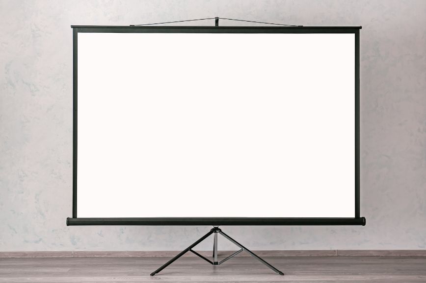 Projector screen rental for corporate presentations