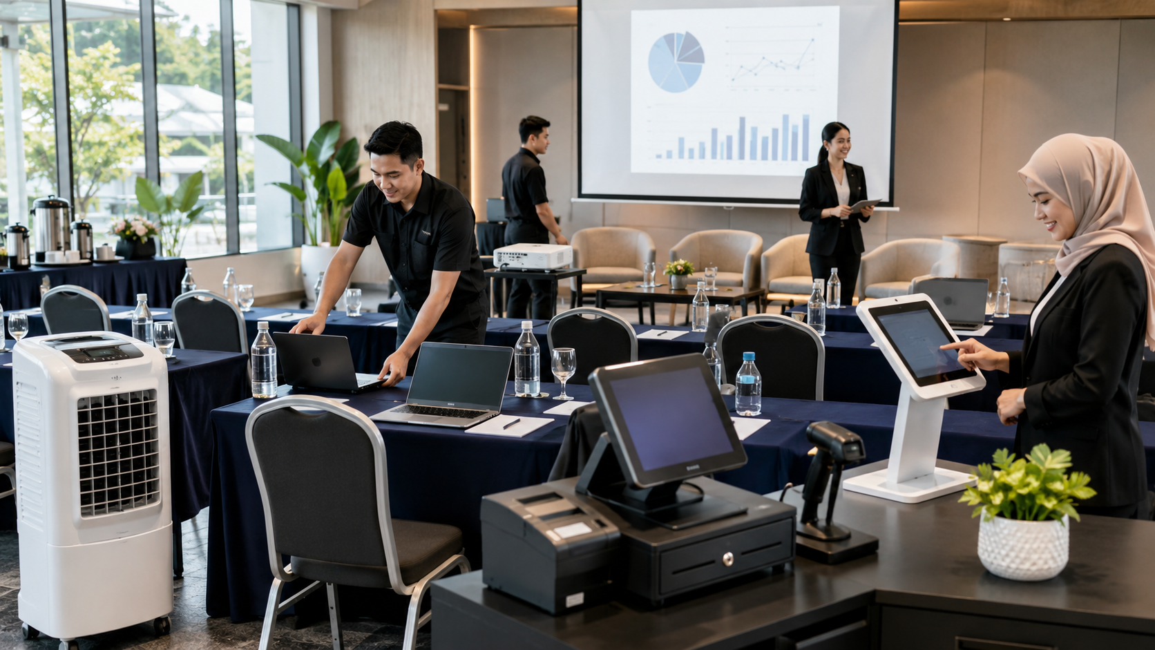 Seminar room rental setup in Penang